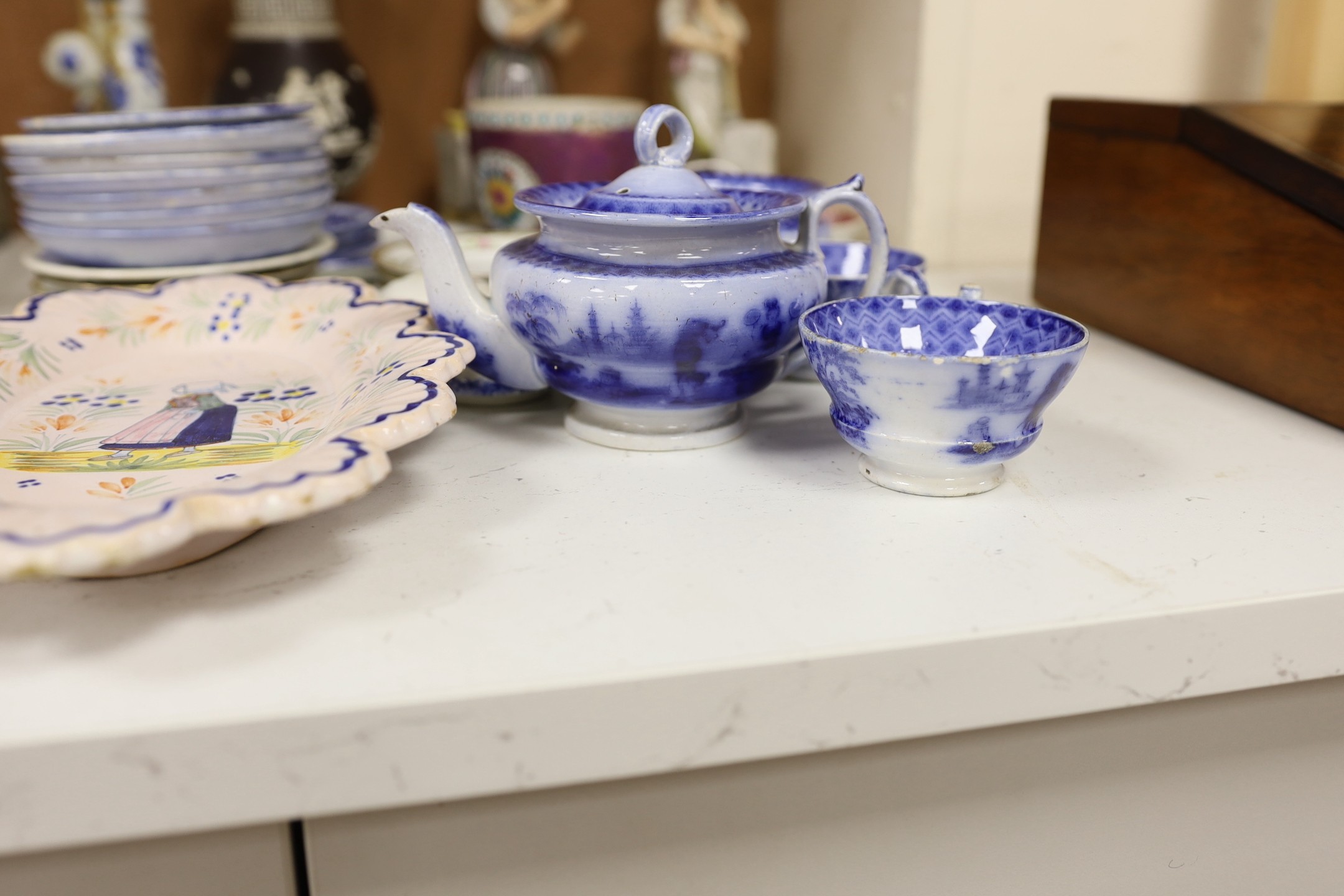 A group of 19th century ceramics including child's pottery